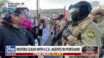 Anti-ICE protesters clash with federal agents in Portland