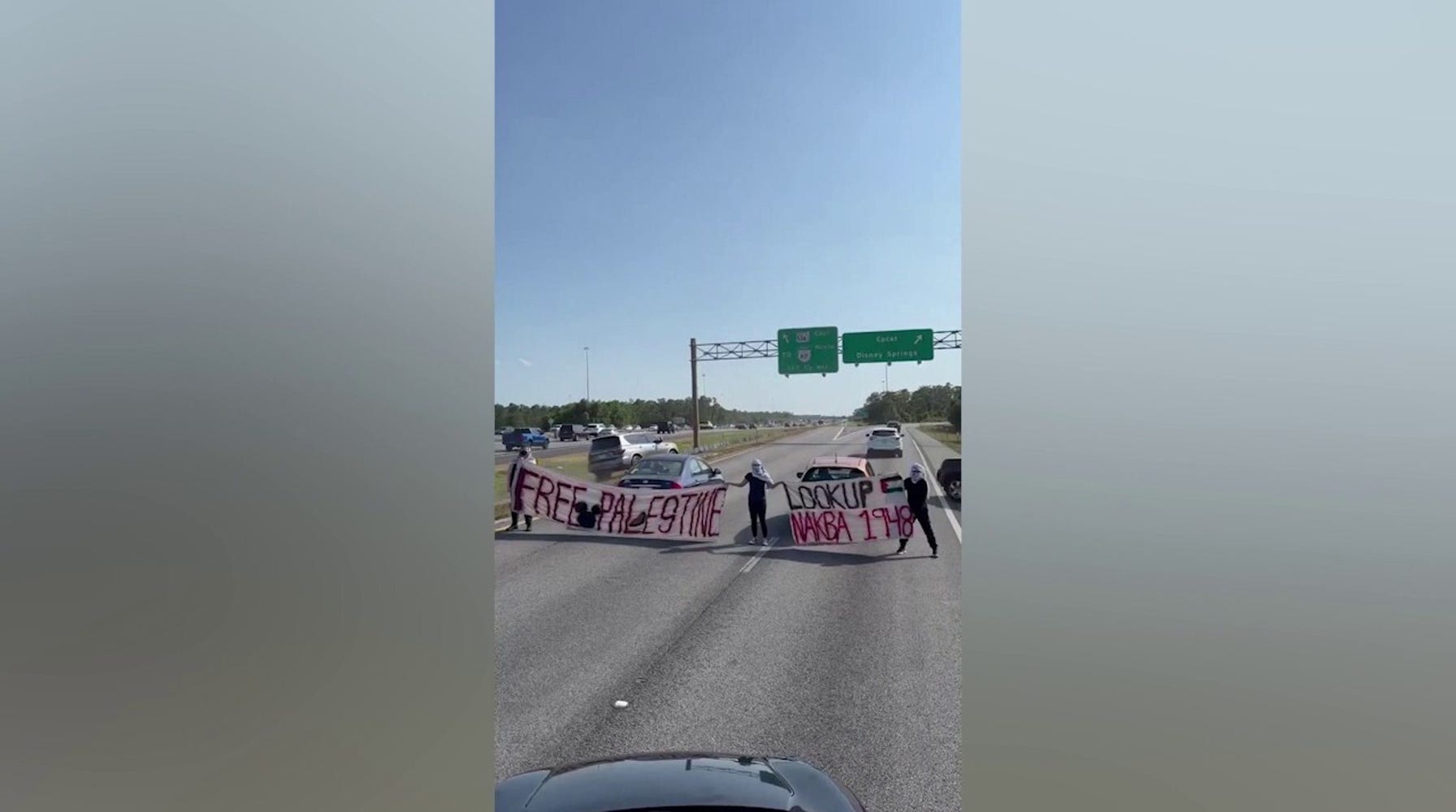 Anti-Israel Protesters Block Traffic Near Disney World, Arrested