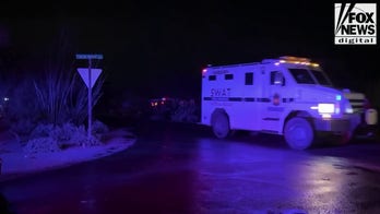 Second Pima County SWAT vehicle seen leaving scene of law enforcement operation in Tucson, Ariz. Friday night