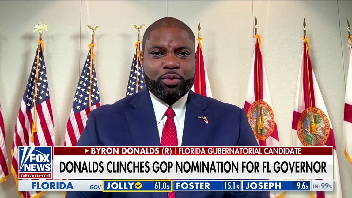 WATCH: Rep Byron Donalds reacts to his victory, says voters are choosing ‘common sense’