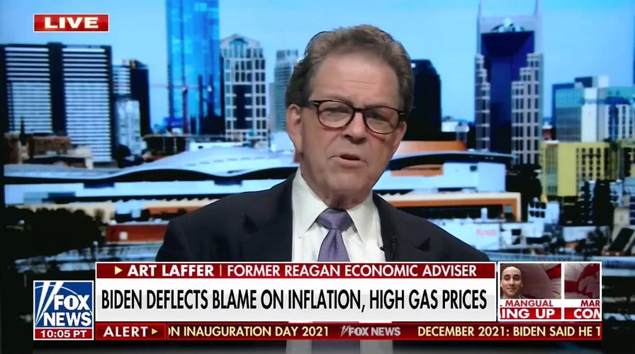 Art Laffer: Biden is 'crazy' for saying inflation has nothing to do with him