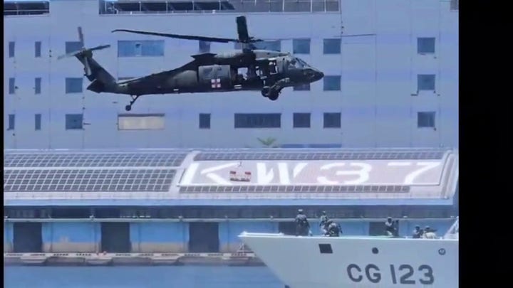Taiwan's Coast Guard conducts military drill