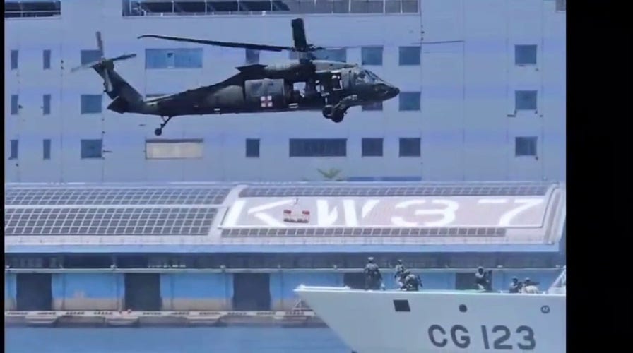 Taiwan's Coast Guard conducts military drill