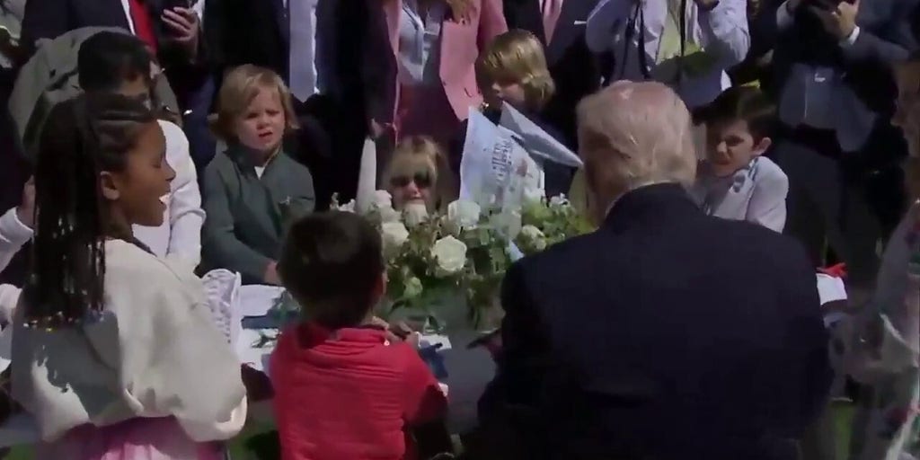 Trump jokes kids could sell his autograph for 25K as he jabs Biden