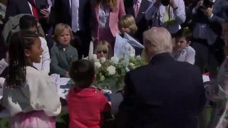 Trump jokes kids could sell his autograph for 25K as he jabs Biden
