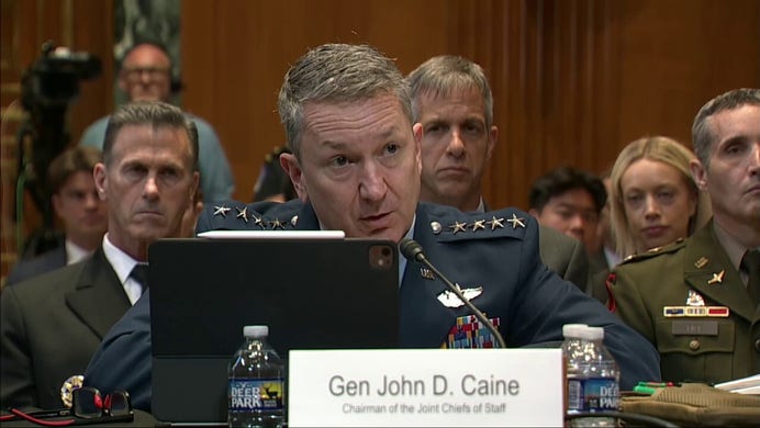 Caine accuses Iran of holding 'world’s economy hostage’ with Strait of Hormuz actions