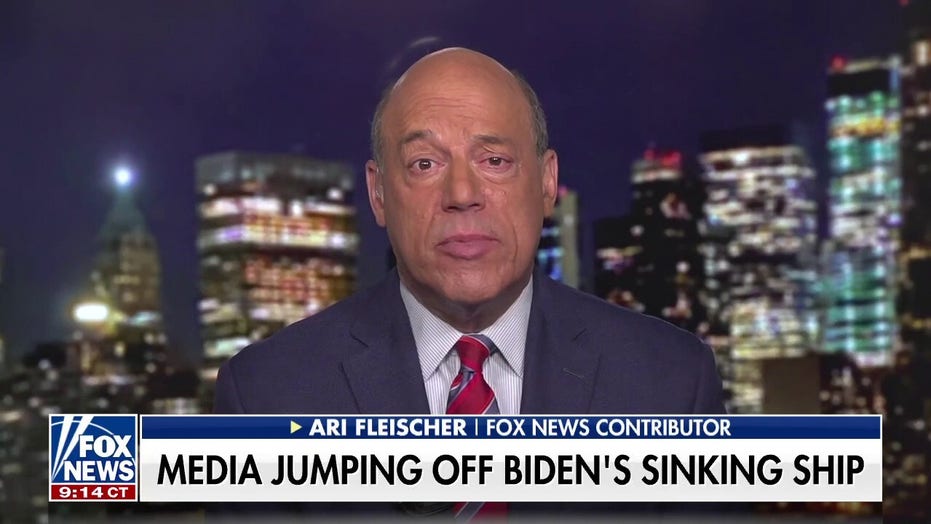 Media jumping off Biden’s sinking ship: Ari Fleischer