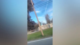 Video footage captures UPS plane fireball