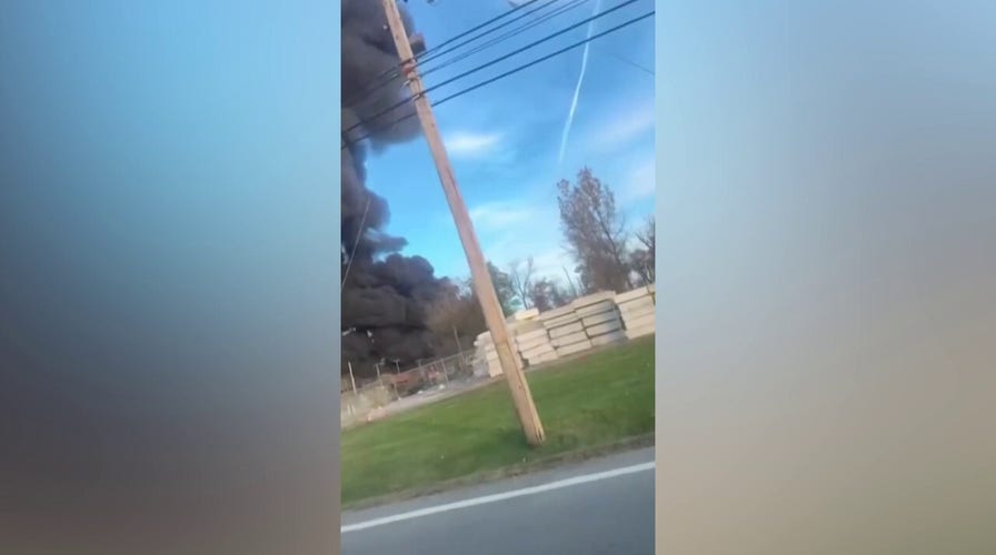 Video footage captures UPS plane fireball