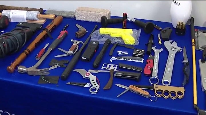 TSA shows off weapons found in carry-on luggage at Orlando airport