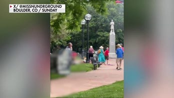 Boulder attack suspect seen on cam after throwing explosives