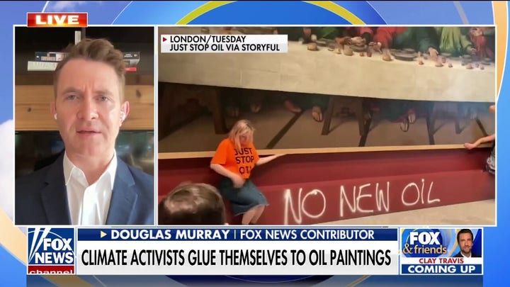 Douglas Murray rips climate change activists for gluing themselves to paintings: 'Latest genius idea'