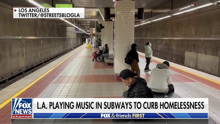 LA playing music in subway stations to deter homeless encampments