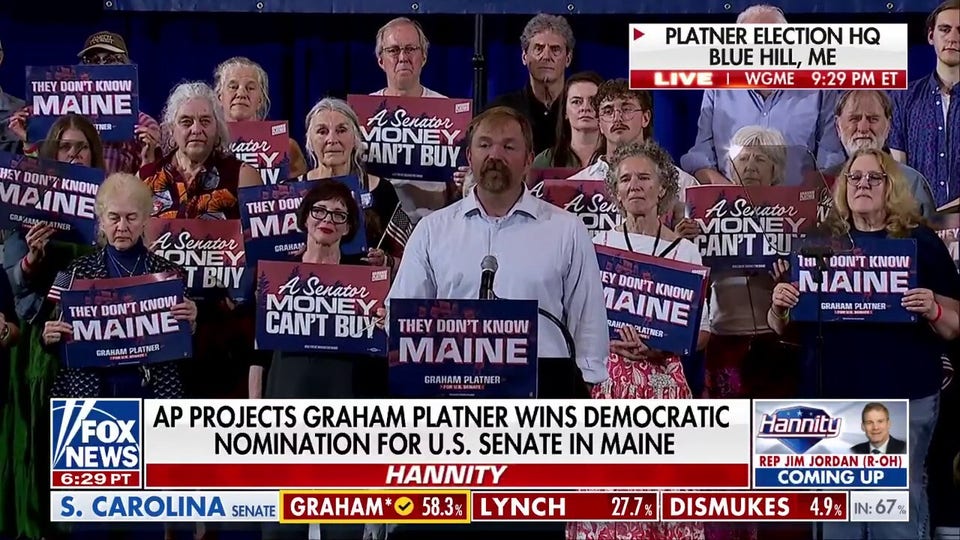 Graham Platner wins Democratic nomination for US Senate in Maine, AP projects