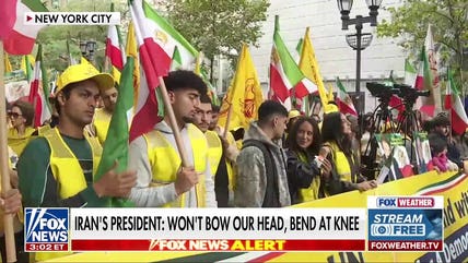 Anti-regime protests erupt as Iranian president addresses UN