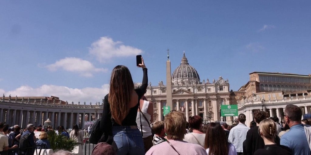 Pope Francis appears in public after weeks of sickness