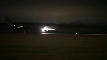 Air Force B-52 departs for mission