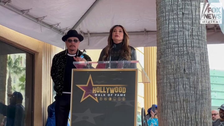 Mariska Hargitay welcomes friend and 'Law & Order' co-star Ice-T to the Hollywood Walk of Fame