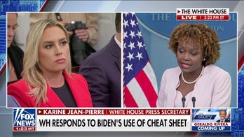 Karine Jean-Pierre defends Biden's reporter cheat sheet at presser: 'Entirely normal'