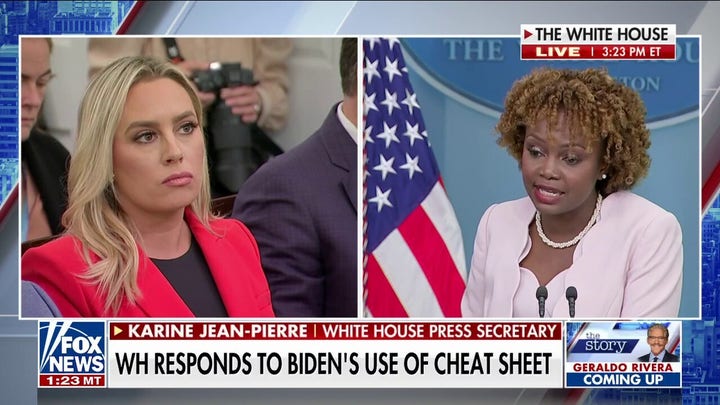 White House addresses Biden's use of the cheat sheet