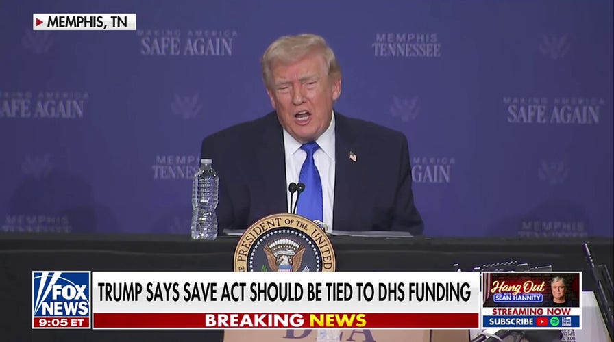 President Donald Trump meets with GOP senators amid DHS backing  debate