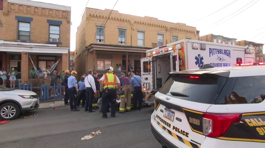 First responders provide aid after Pittsburgh roof collapse