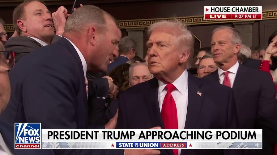 WATCH: President Trump enters House Chamber before State of the Union