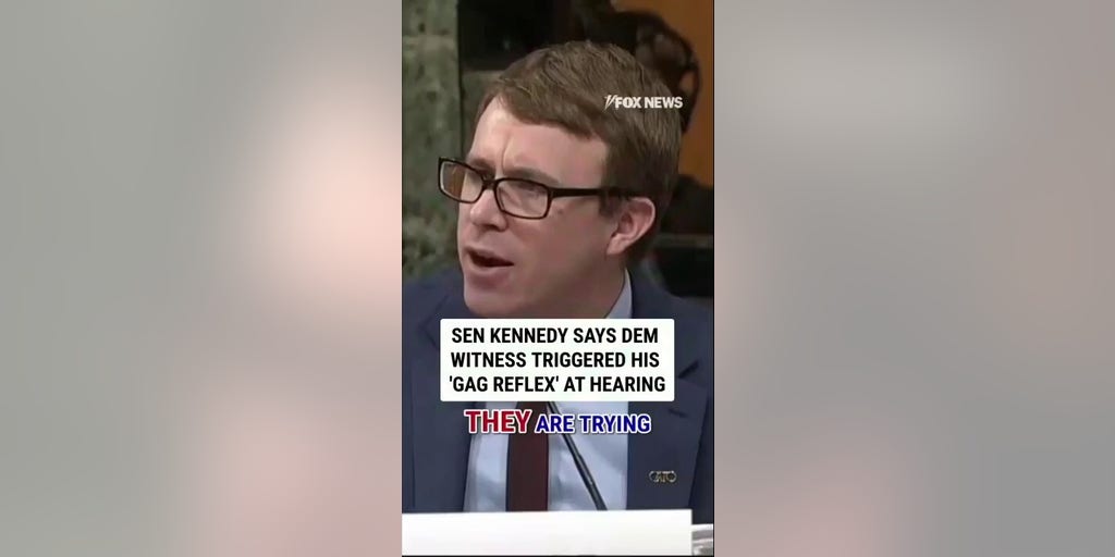 Sen. Kennedy says Dem witness triggered his 'GAG REFLEX' at hearing