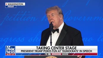 Trump takes center stage at WHCA dinner with jokes