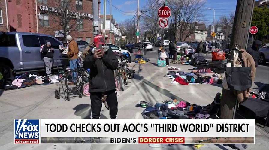 Todd Piro visits AOC’s district affected by border crisis