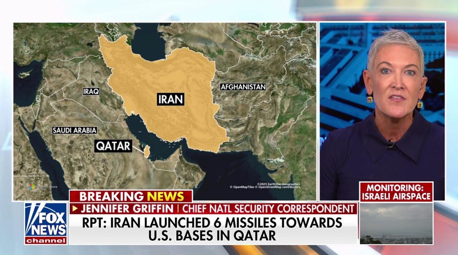 Iran launches 6 missiles toward US bases in Qatar: Report