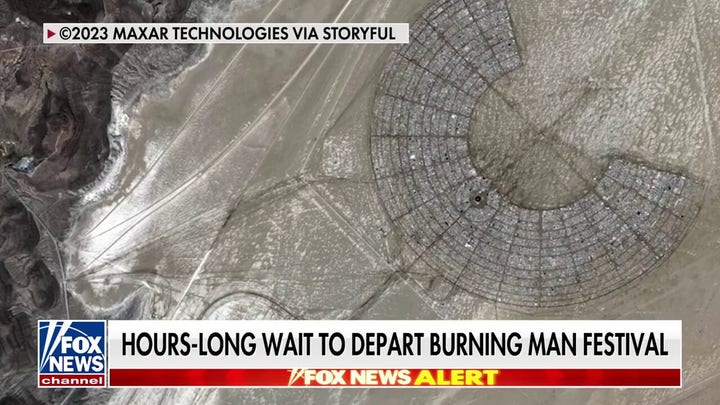Burning Man attendees face seven-hour wait to depart festival