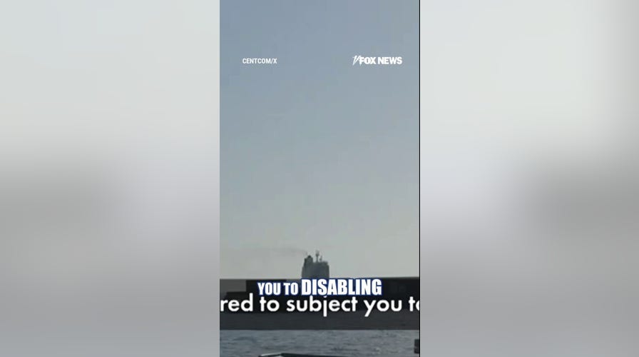 LISTEN: US Navy WARNS Iranian cargo ship before seizure 