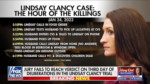 No notes from jury on Day 3 of Lindsay Clancy trial deliberations