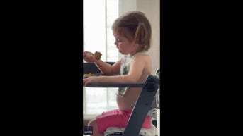 WATCH: Toddler fakes eating dinner