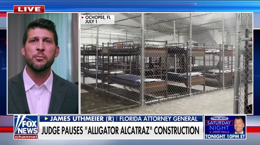 Florida AG vows to ‘fight back’ against ‘judicial activism’ after judge pauses ‘Alligator Alcatraz’ construction