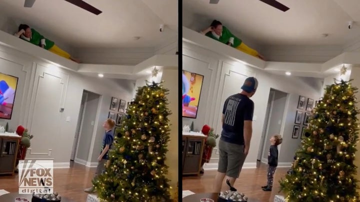 Colorado woman surprises niece and nephews by posing like 'The Elf on the Shelf'