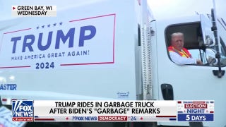 Trump appears in a garbage truck in Wisconsin following Biden's 'garbage' remarks - Fox News