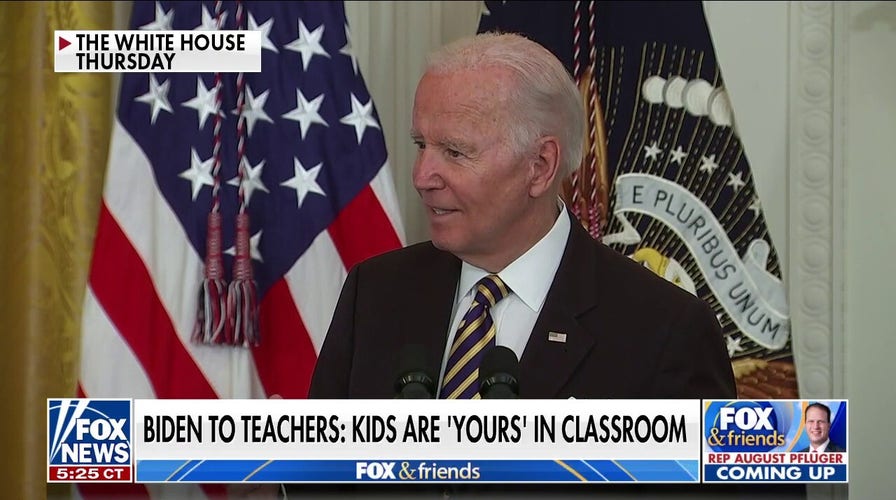 Biden says students are like teachers' children when in classroom
