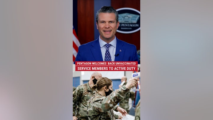 Pentagon welcomes back unvaccinated service members to active duty
