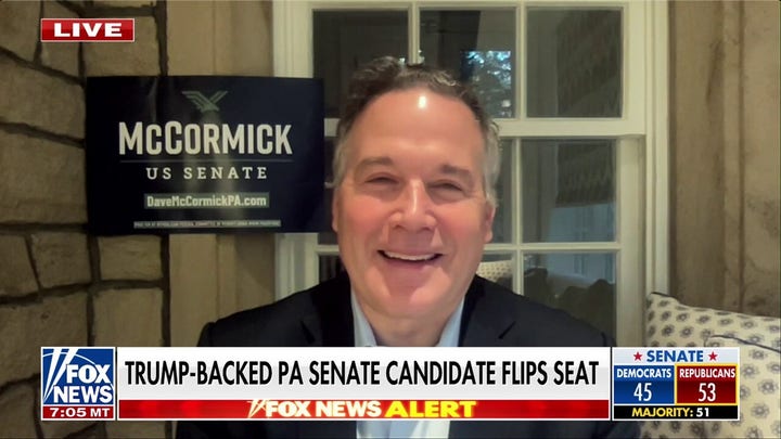 Dave McCormick vows to bring 'change and authenticity' to Senate after flipping Pennsylvania seat red.