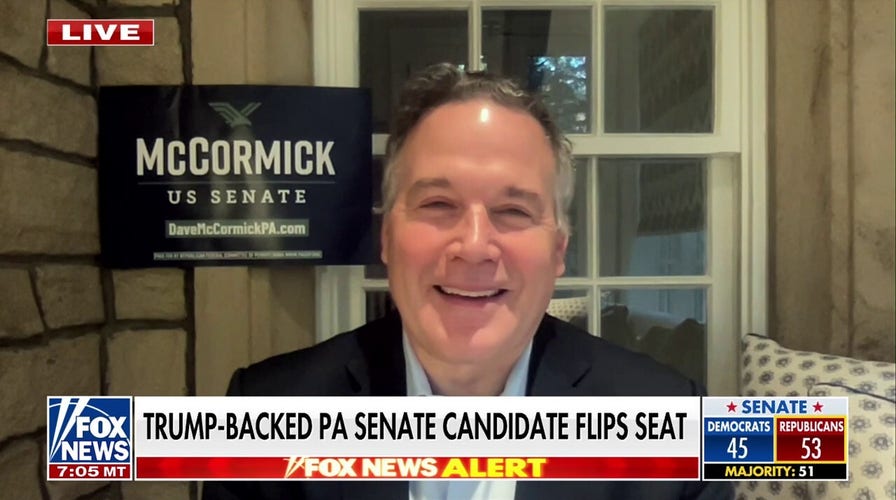 Dave McCormick vows to bring 'change and authenticity' to Senate after flipping Pennsylvania seat red.