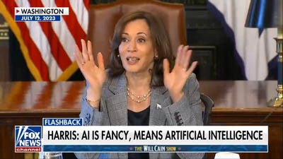 Will Cain mocks Kamala Harris over 'fancy' explanation of artificial intelligence