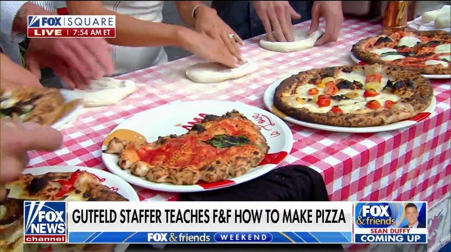‘Gutfeld!’ staffer coaches ‘Fox & Friends Weekend’ co-hosts on how to make the perfect pizza