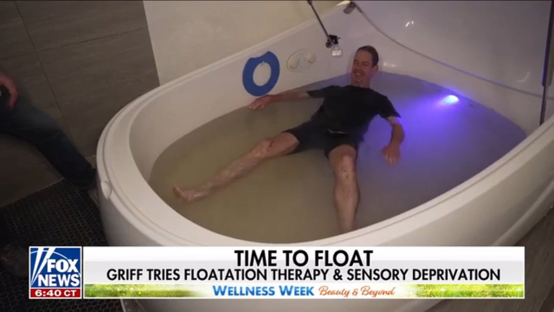 Griff Jenkins tries floatation therapy, sensory deprivation for Wellness Week
