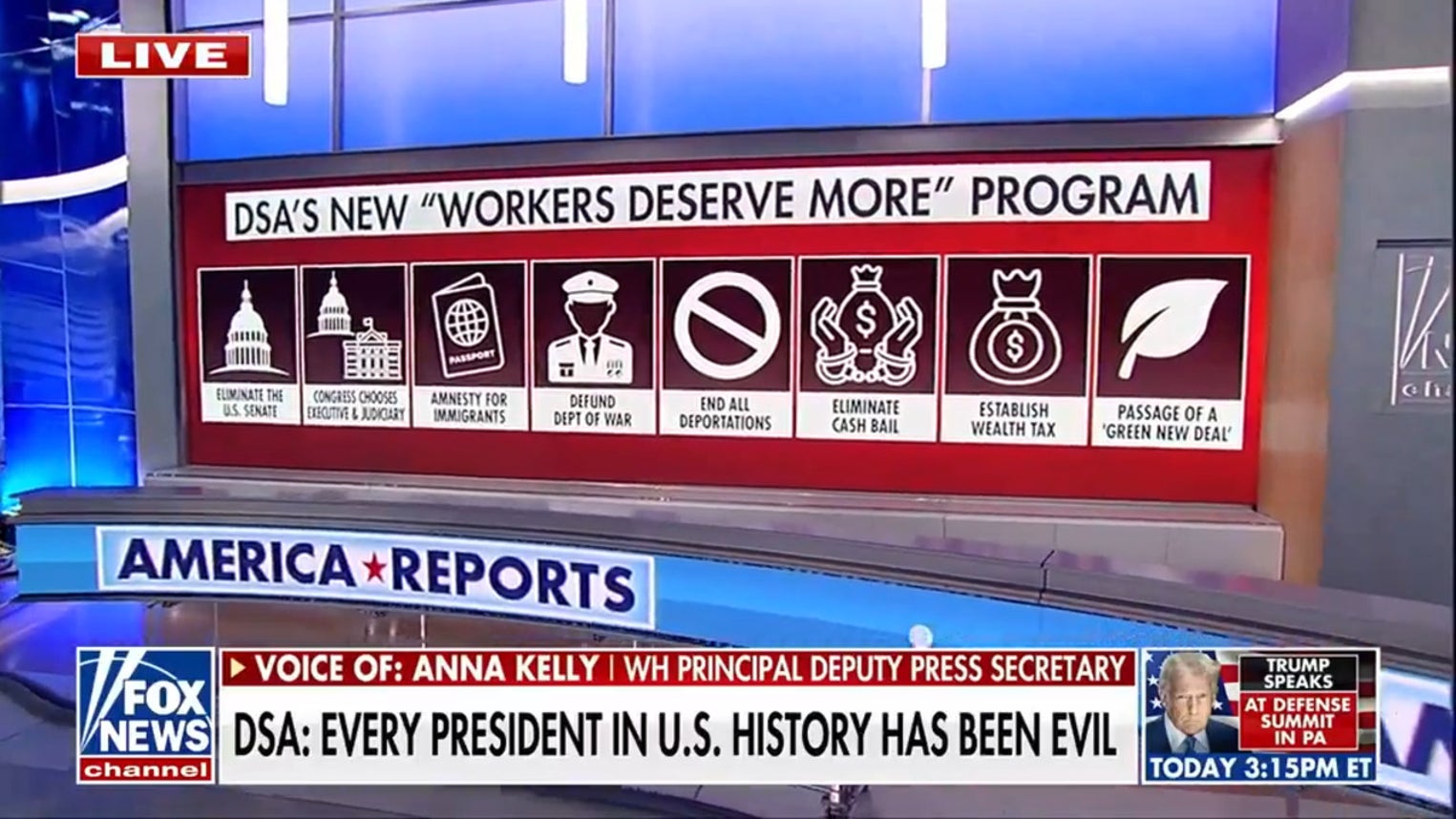 White House official slams DSA as 'communists'