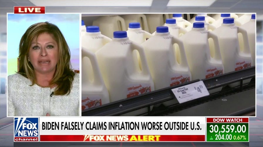 'No evidence' inflation has peaked as recession fears loom, Maria Bartiromo warns