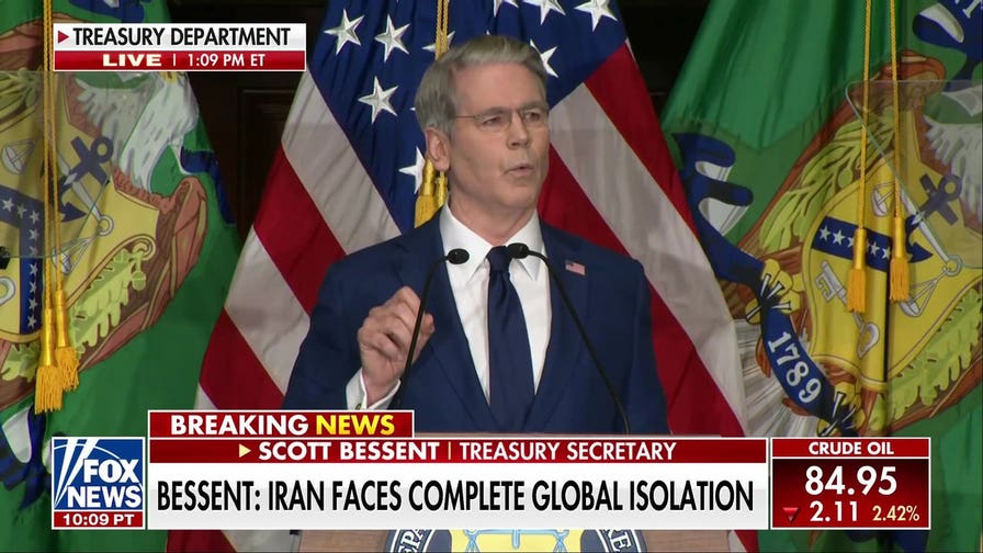 Bessent announces ‘Economic Outcast’ operation against Iran