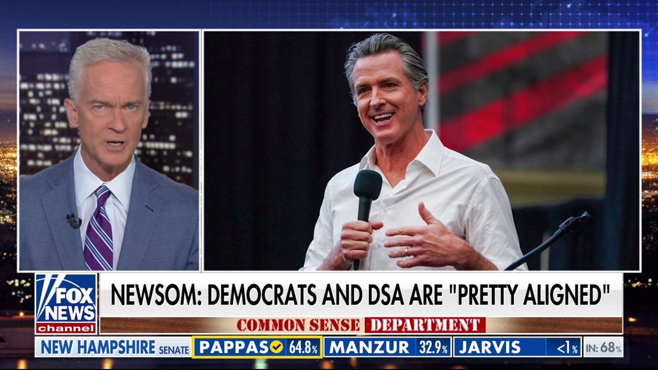 Trace Gallagher: Maybe this is why Newsom refers to socialists as progressives