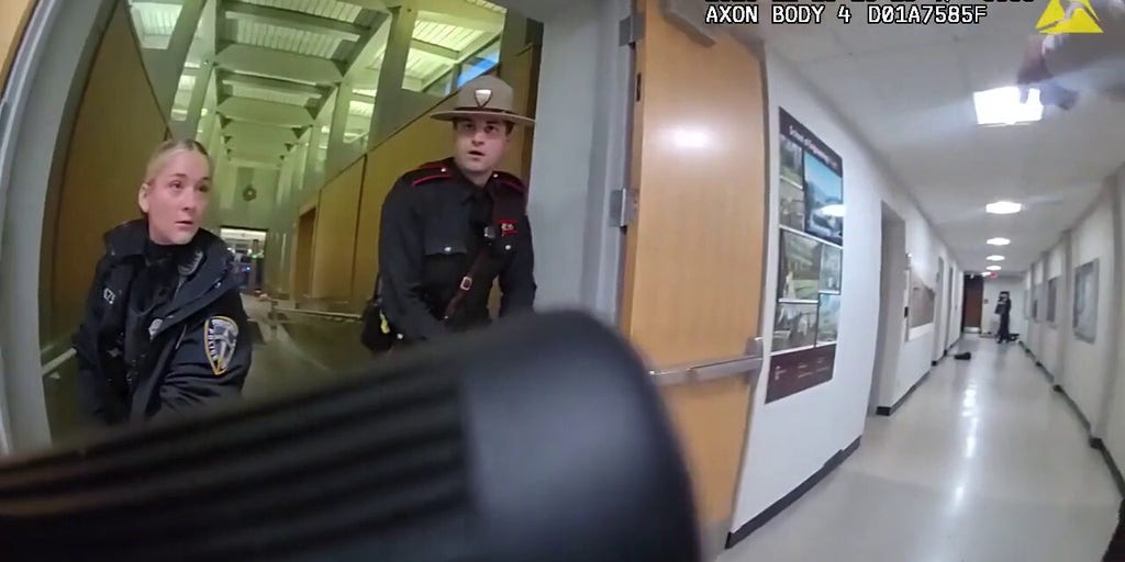 Brown University shooting bodycam video shows hunt for suspect